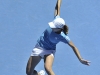 Justine Henin of Belgum defeats Nadia Petrova in straight sets.